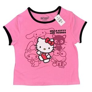 NWT Hello Kitty Sanrio Pink T-Shirt, Medium